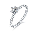 Superior Quality Moissanite Ring 925 Sterling Silver Excellent Cut Diamond Ring for Women Girl Accessories Jewelry