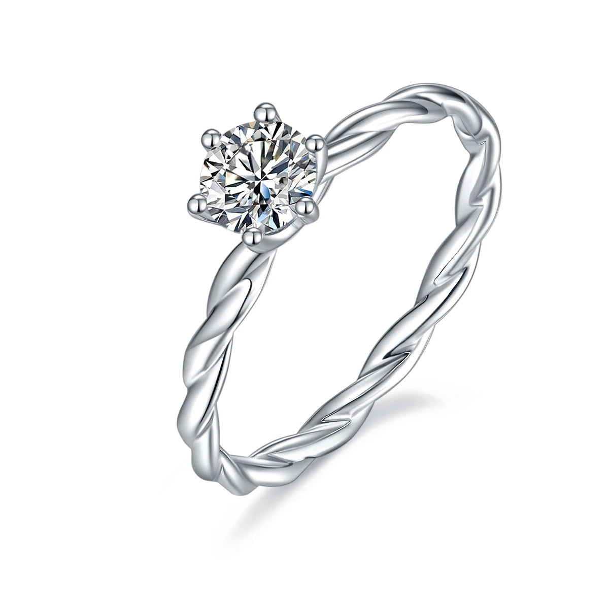 Superior Quality Moissanite Ring 925 Sterling Silver Excellent Cut Diamond Ring for Women Girl Accessories Jewelry