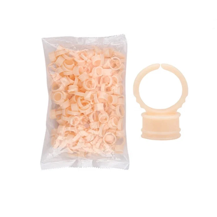 Hot Sale Disposable Colorful Soft Lash Silicone Glue Ring for Eyelashes