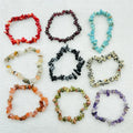 Natural Stone Crystal Quartz Gravel Bracelet Chakra Healing Chips Bracelets for Gift