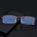 Men's Metal Titanium Business Eyeglasses Frames Rectangle Frame Glasses UV400 Protection Shades Custom Logo