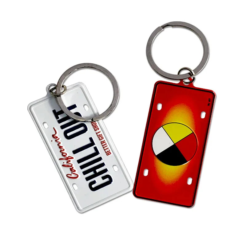 Make Your Own Logo Metal 3D KeyChain Parts Wholesale Metal Souvenir Custom Keychain Aluminum Keychain