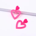 Dangling Double Heart Drop EarringsLove Heart Dangle Earrings for Women Valentine's Day Mother's Day Gift