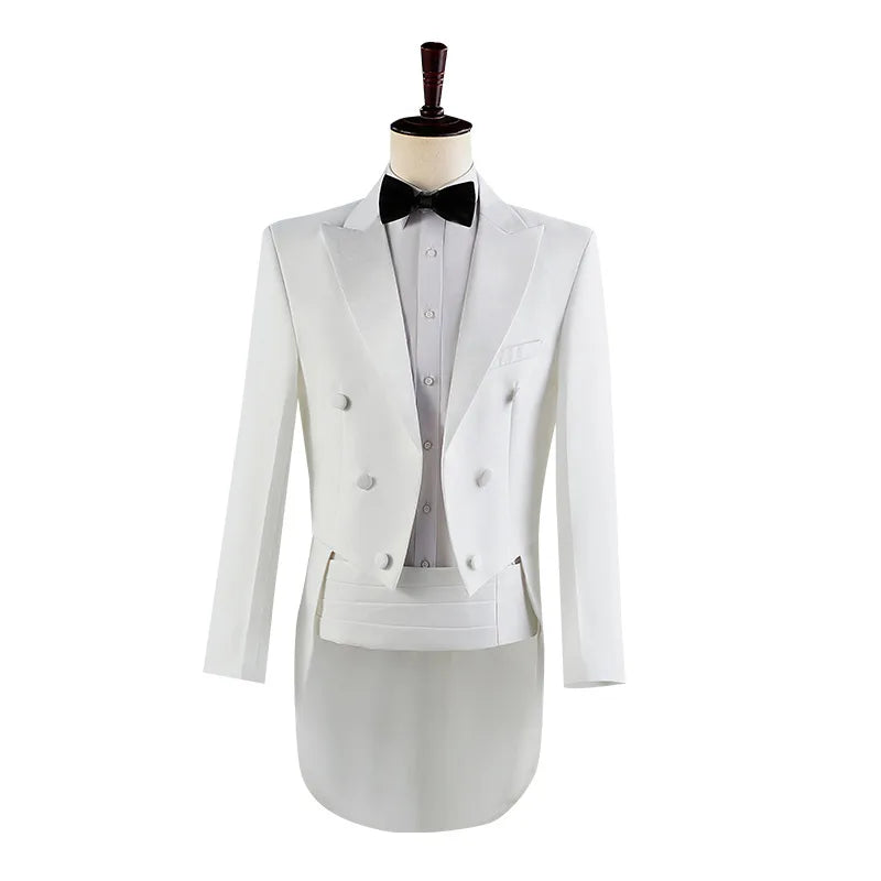 Factory Wholesale Men's Plus Size Breathable Double Breasted Slim Casual Business Career Formal Wear Groom Dress Light Suit