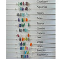 Healing Crystal Necklace Zodiac Sign Astrology Necklace Jewelry Birthstone Choker Necklace for Women Gift
