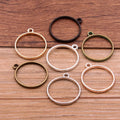Hollow Open Back Bezel Pendants Metal Blank Frame Hollow Charms Connectors for DIY Necklace Earrings Resin Crafts Jewelry Making MegaBDM
