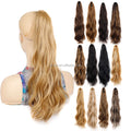 AliLeader 22 Inch Loose Water Wave Claw Clip in Pony Tail Hairpiece Synthetic Ponytail Hair Extension for Women