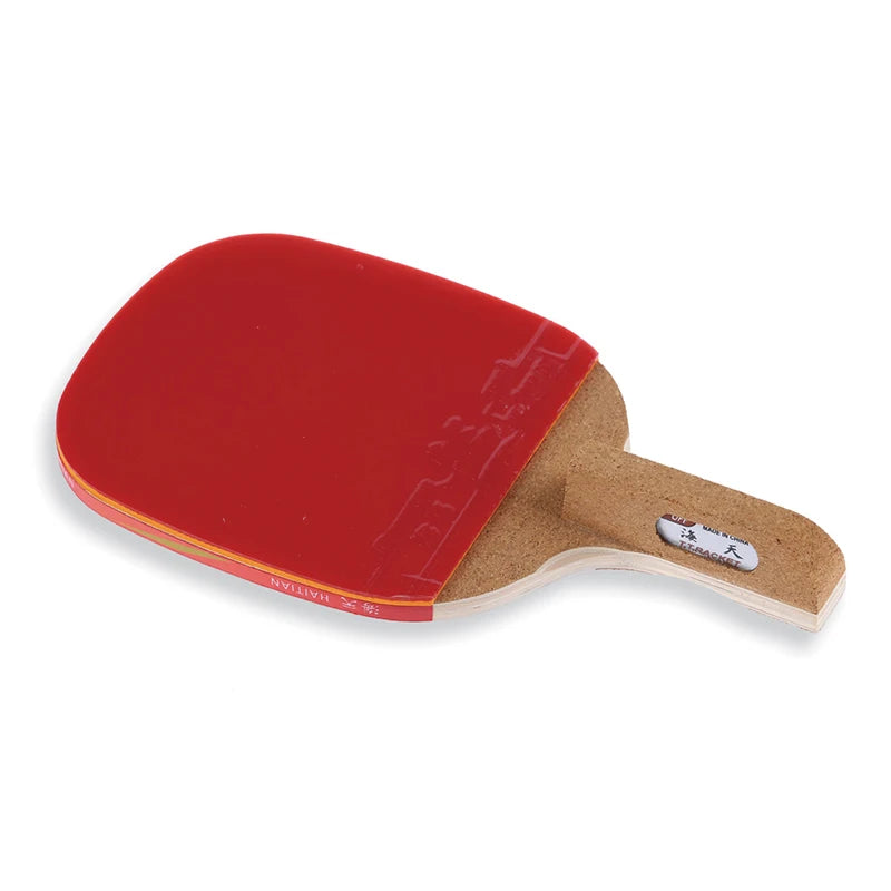Haitian Pure Wood Finished Table Tennis Racket Pingpong Bat for Club Beginner