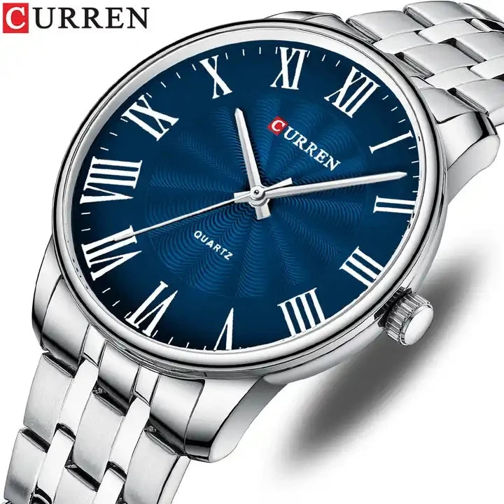 CURREN 2023 New Design Top New Simple Fashion Men's Sports Quartz Watch Luxury Stainless Steel Waterproof Watch Reloj Hombre
