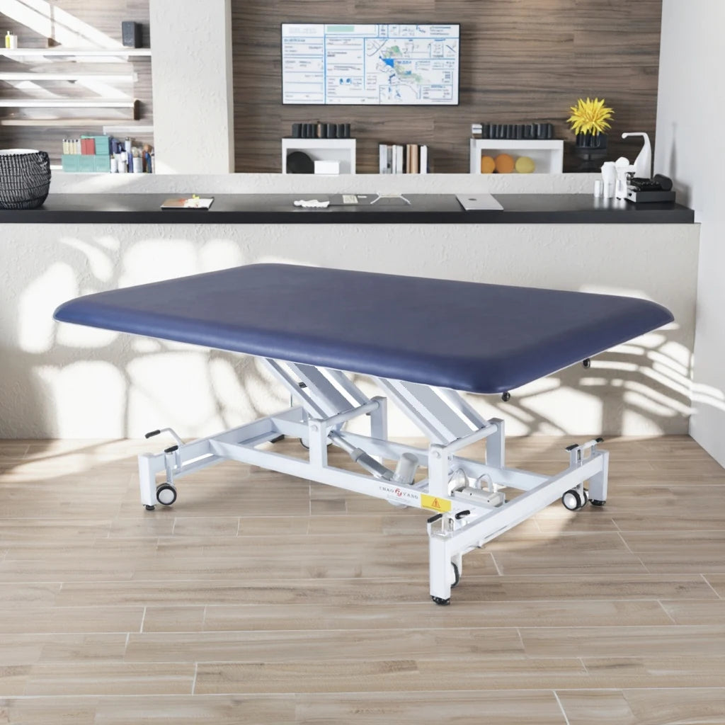 Obesity Bobath Wide Bed Electric Beauty Spa Salon Facial Bed Blue Clinic Sap Center Treatment Couch Massage Table