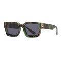 New 2025 Fashionable Tortoise Unisex Luxury Full Rim Rectangle CE UV400 Comfortable Lightweight Durable Sunglasses