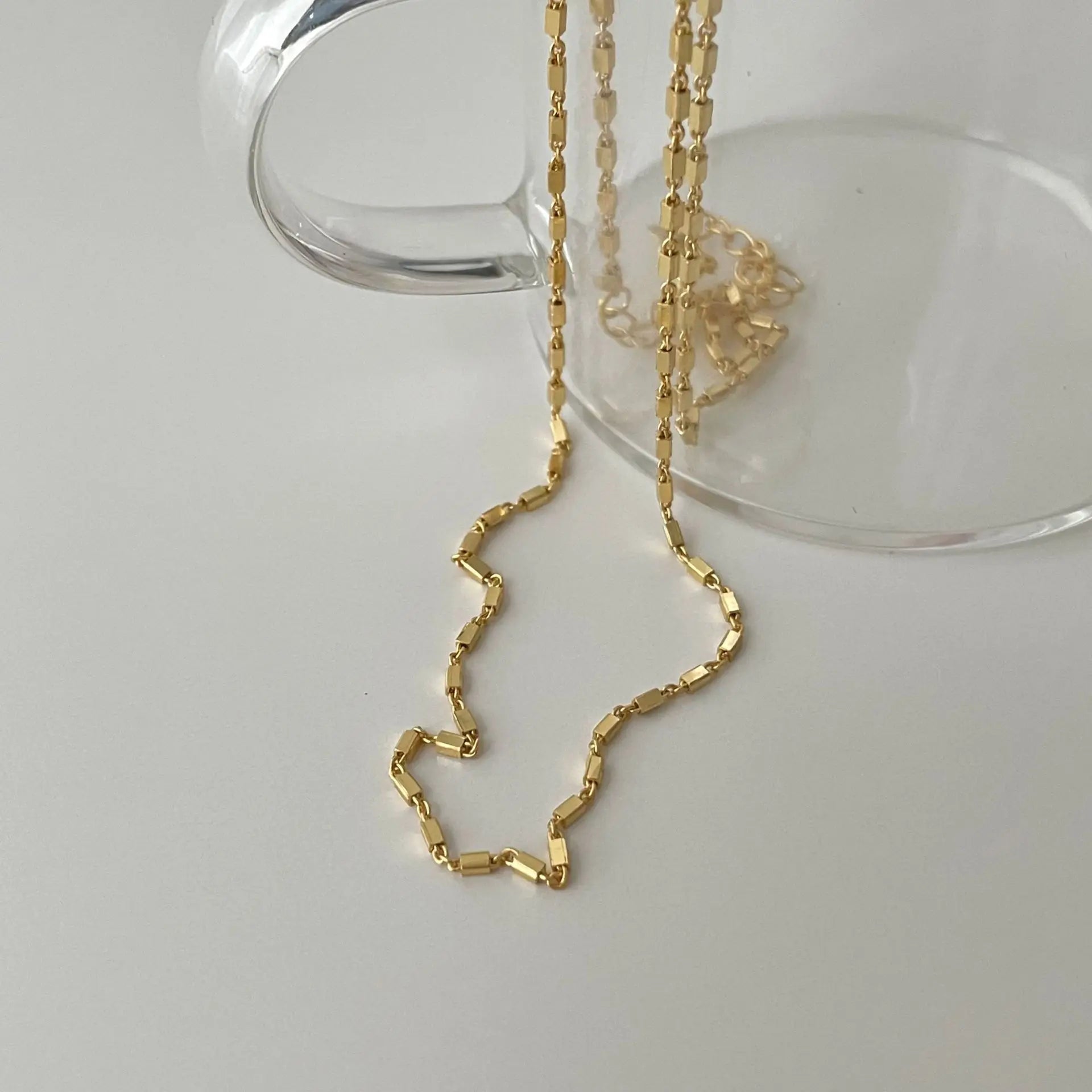 VIANRLA 925 Sterling Silver Dainty Chains Necklace Minimalist Necklace Chain Women Jewellery