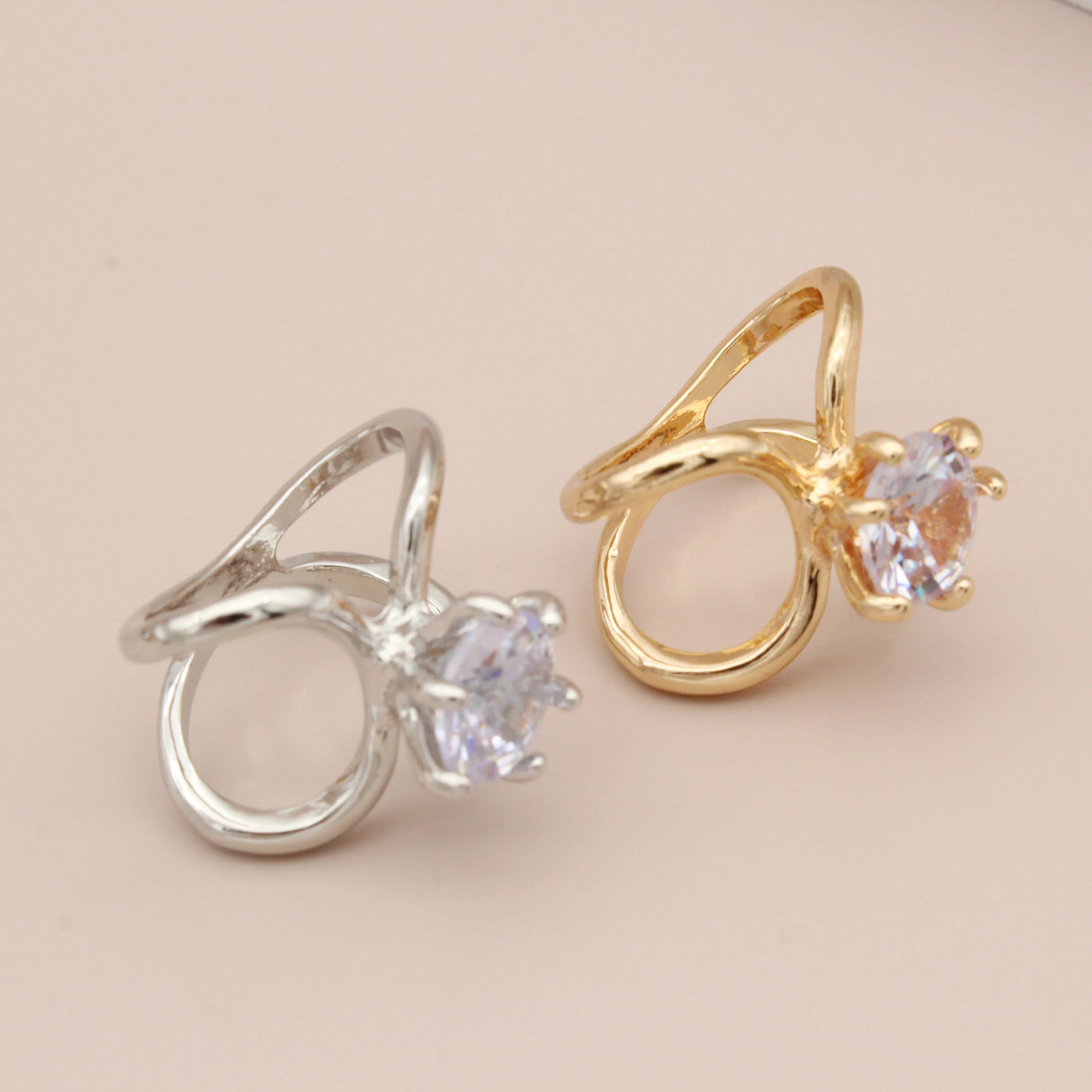 Jachon Zircon Scarf Buckle Luxury Simple Fashion Versatile Cross Hollow Multifunctional Shawl Buckle