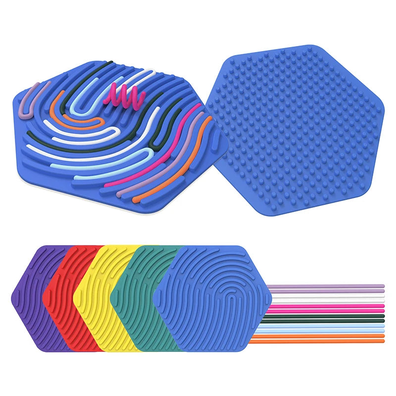 2024 New Sensory Activity Board for Kid Fidget Toys Autism Products Silicone Calm Down Toy Kids ADHD Toy