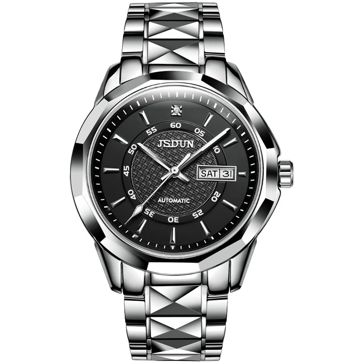 JSDUN 8014 Custom Oem Cheap Factory Price Luxury Men  Movement Stainless Steel Dial Thickness  Mechanical Watch