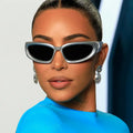 Sunflower  One-piece Riding Sports Mirror Fashion Personality Sunscreen PC Retro Cross-border  Luxury Sun Glasses for Men
