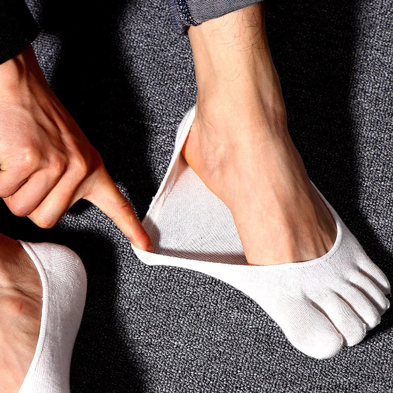 Jingwen OEM Calcetines Low Cut 5 Finger Toe Socks