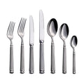 Thick Forged Stainless Steel 18/10 European Style Business Gift Luxury Flatware Strips Handle Cutlery Set