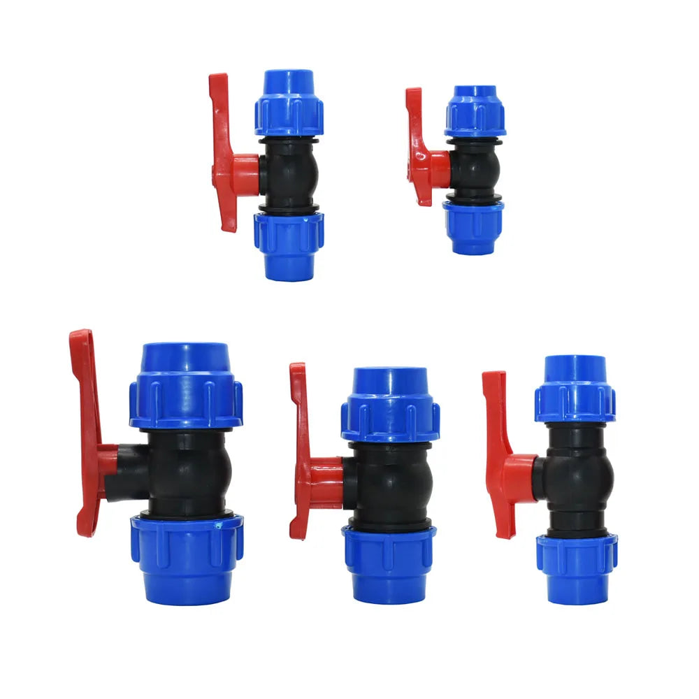Meixiu Tap Water Irrigation 20/25/32mm Manual Control Ball Valves Quick Connector PE Plastic Water Pipe Accessories OEM General