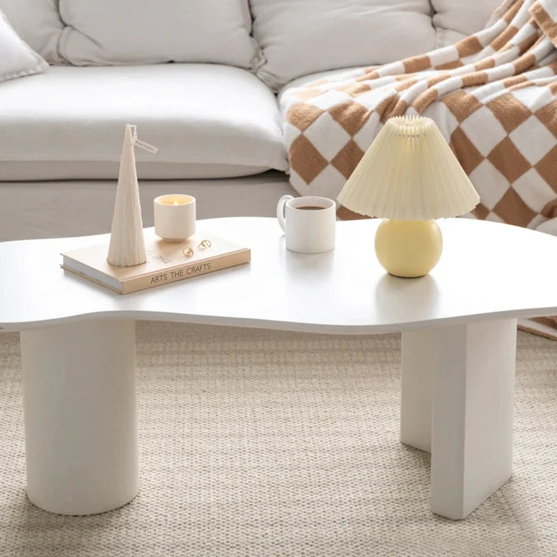 HANYEE  2022 Lasted Design Modern Wood Artistic Nordic High-end Cloud Shape Coffee Table Tea Table for Living Room