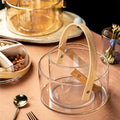 Transparent Glass Eco-Friendly Modern Fruit Plate and Snack Tray Storage Basket