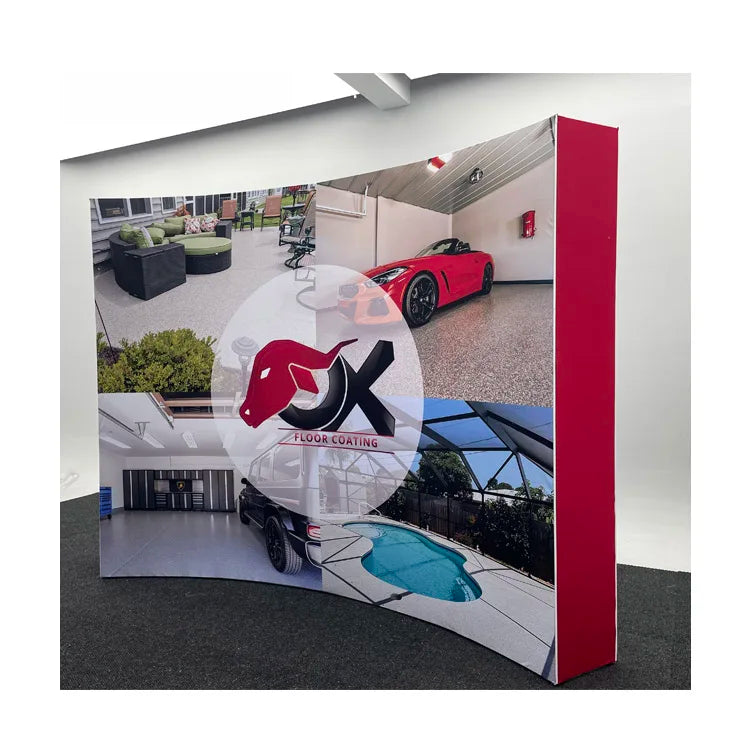 10x10 10x8 Curved Portable Folding Trade Exhibit Event Display Stand Trade Show Backdrop