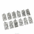 Certified S999 Buddha Statue Male Female Zodiac Year Silver Bodhisattva Double Sided Guard Pendant