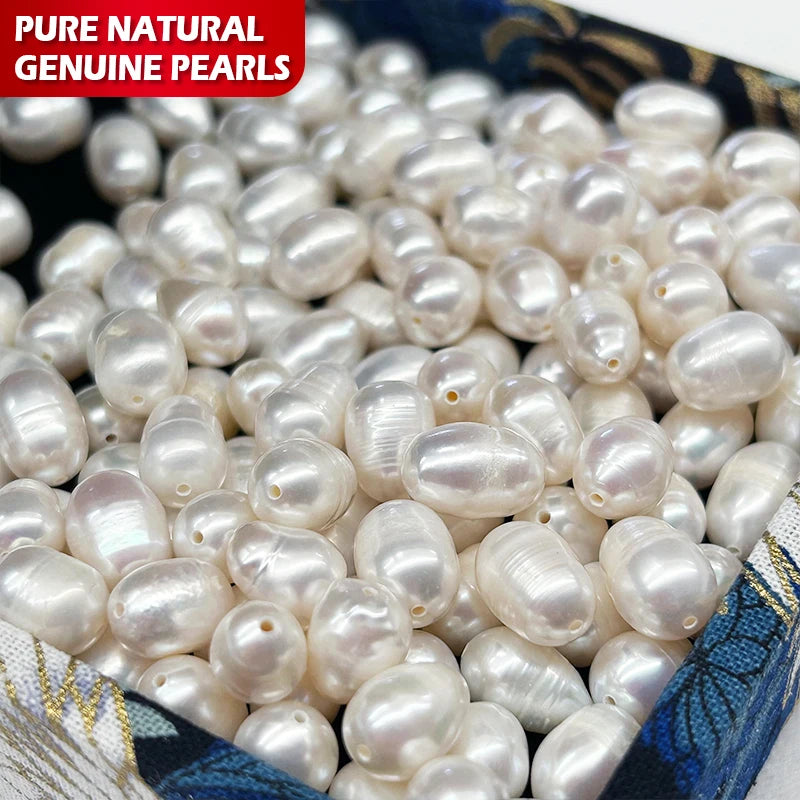 Loose Pearls White Rainbpw Freshwater Pearl 7-8mm From China Fresh Water Natural Real Beads and Pearls Perola Collar De Perlas