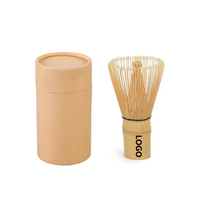 High Quality Japanese 100-Prong Bamboo Tea Spoon Custom LOGO Matcha Whisk Classic Design Mixing Whisk