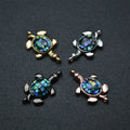 Colorful Natural Shell Turtle Charms Connector for Jewelry Making DIY  Bracelet Jewelry Copper Accessories