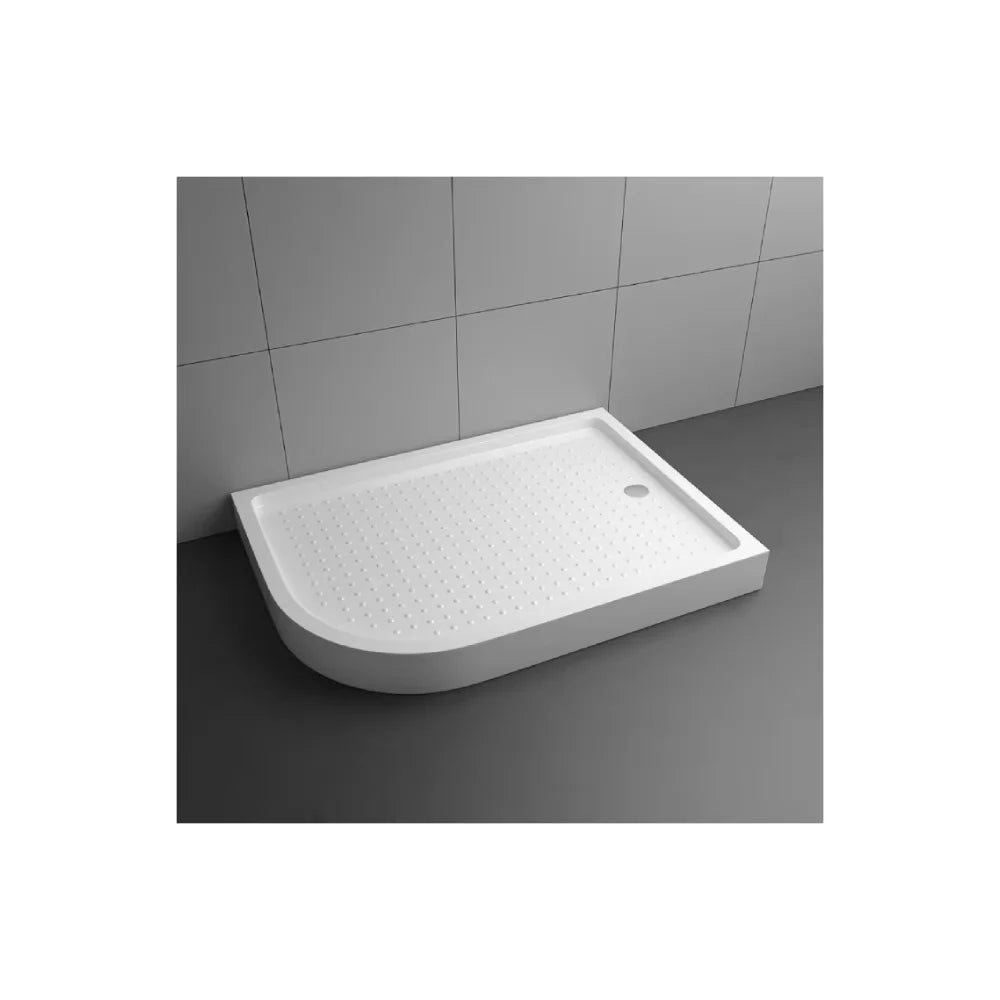 High Shower Tray Philippines Custom ABS Material 18cm Deep Curved Universal caravan Bathroom Wet Room Walk in Pans & Bases