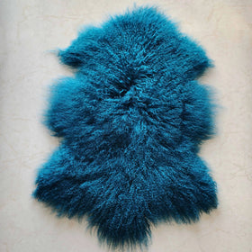 Custom Color Real Tibetan Sheepskin Fur Rug Eco-friendly Natural Curly Fur Thick Pile Modern for Home & Car
