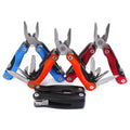 Portable Mini Pocket Industrial Stainless Steel Aluminum Folding Plier Multitool Keychain Screwdriver DIY Customizable OEM