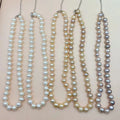 Large Size Freshwater Pearl Necklace with 5cm Extension Chain 10-11mm Pearl Necklace Choice of Natural Colors White/pink/purple