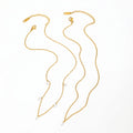 Joolim 18K Gold Plated Simple 5-Zirconia Pendant Necklace Fashion Jewelry Women-for Parties Gifts Classic Style Stainless Steel