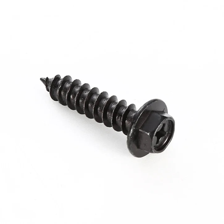 Factory Wholesale Carbon Steel Black Zinc Plated Hex Washer Head Hexagon Flange Self-tapping Screw