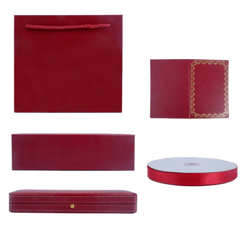 Hot Selling Luxury Jewelry Box Bag Certificate 3pcs Sets Ring Pendant Bracelet Necklace Gifts Luxury Jewelry Packaging Boxes