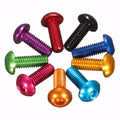 M5 X 16mm Round Pan Head Screws Hex Socket Allen Bolt 7075 6061 6063 Aluminum Alloy for Puter Case DIY M2 M2.5 M3 M4 M5 M6