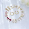 Various Styles Fine Charm Earrings Wholesale 925 Sterling Silver CZ Zircon Star Pendant Earring for Women