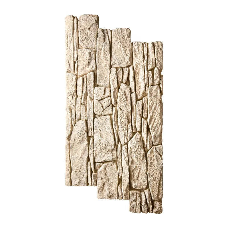 Modern Design PU Stone Wall Panel PVC Artificial Patch Background Wall Veneer Decoration for Indoors and Outdoors