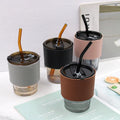 2022 Hot Sale Leather Coffee Cup Sleeve Holder Sleeves for Plastic Paper Cup Sublimation Cup Sleeve Custom Logo