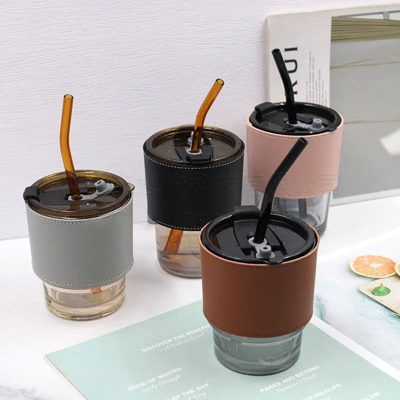 2022 Hot Sale Leather Coffee Cup Sleeve Holder Sleeves for Plastic Paper Cup Sublimation Cup Sleeve Custom Logo