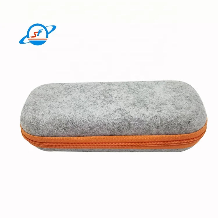 Xinhe Shengfu Eva Zipper Hard Fashionable Print Pattern Rectangular Felt Glasses Case