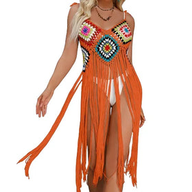 New Design One Piece Dress for Beach Wear High Cut Bikini Cover up Swimwear