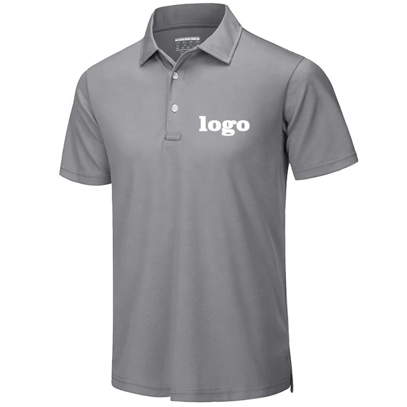 Embroidery Printing Plain Cotton Polyester Spandex Quick Drying Breathable Sport Golf Corporate Work Polo Shirt for Men Uniforms