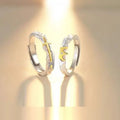 Anillos De Pareja 2pcs/set Princess Knight Adjustable  Couple Rings Wedding Ring Couple Engagement Ring for Women Men Jewelry