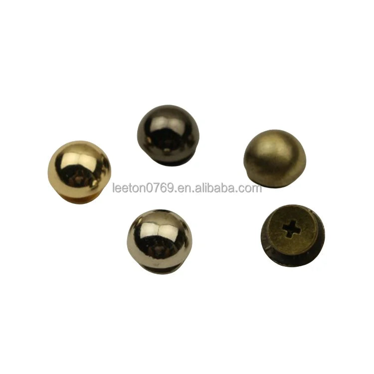 Stock Supply Bag Hardware Accessories 10mm Mushroom Shaped Decorative Bag Feet Stud