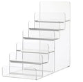 Factory Custom Clear Acrylic Cell Phone Display Stand Holder with up Stairs Design Customizable Thickness Logo & Shape