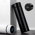 Black Smart Thermos Water Bottle Espresso Stainless Steel Coffee Cup