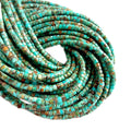 Genuine Turquoise Beads Natural Gemstone Beads Rondelle Wheel Beads Turquoise Stone 3mm